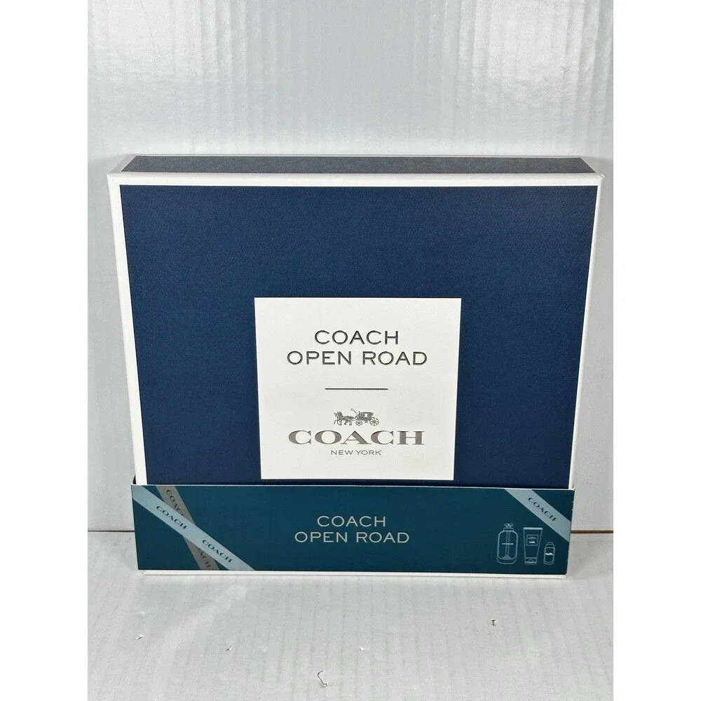Coach New York, Open Road For Men,3 Piece Gift Set, 3.3 oz BRAND NEW